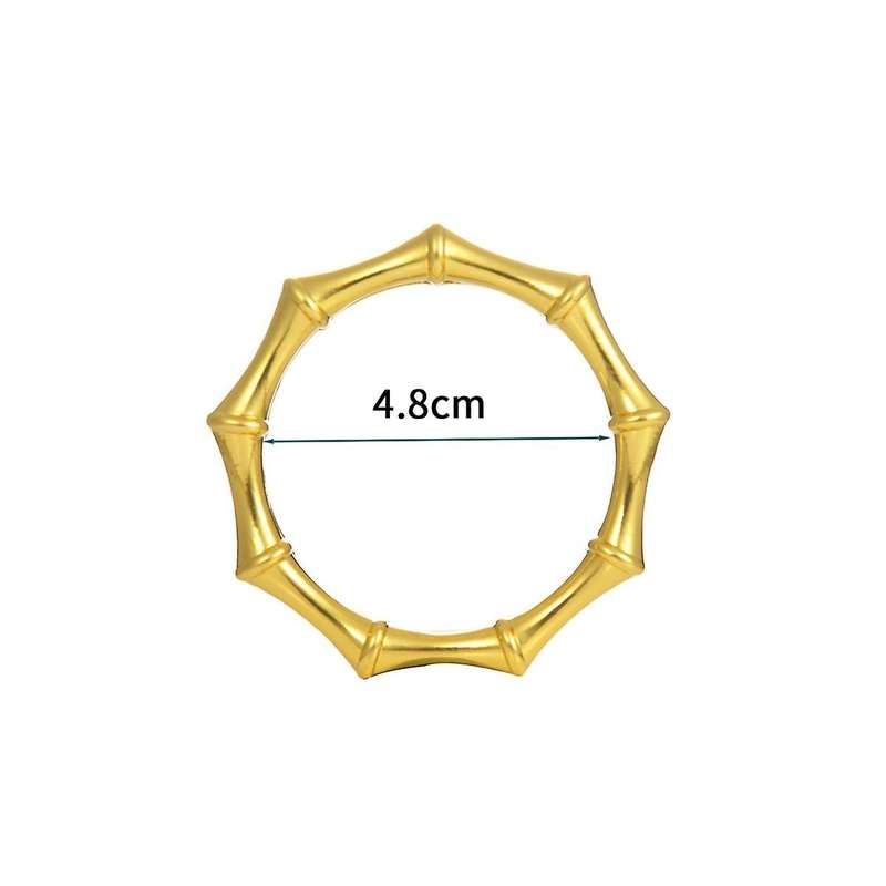12 Napkin Rings Bamboo Knuckles Style Gold Napkin Holder Ring for Table Decoration, Wedding, Party,