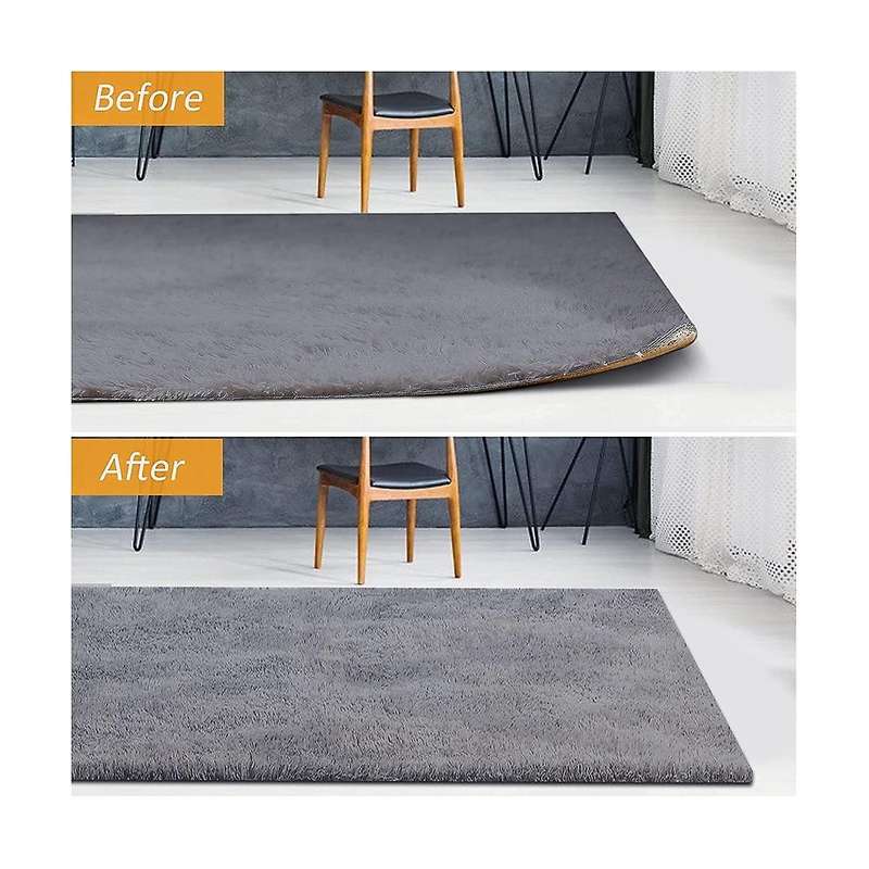 12 Pack , Double Sided Non- Rug Tape Stickers Washable Area Rug Pad Carpet Tape