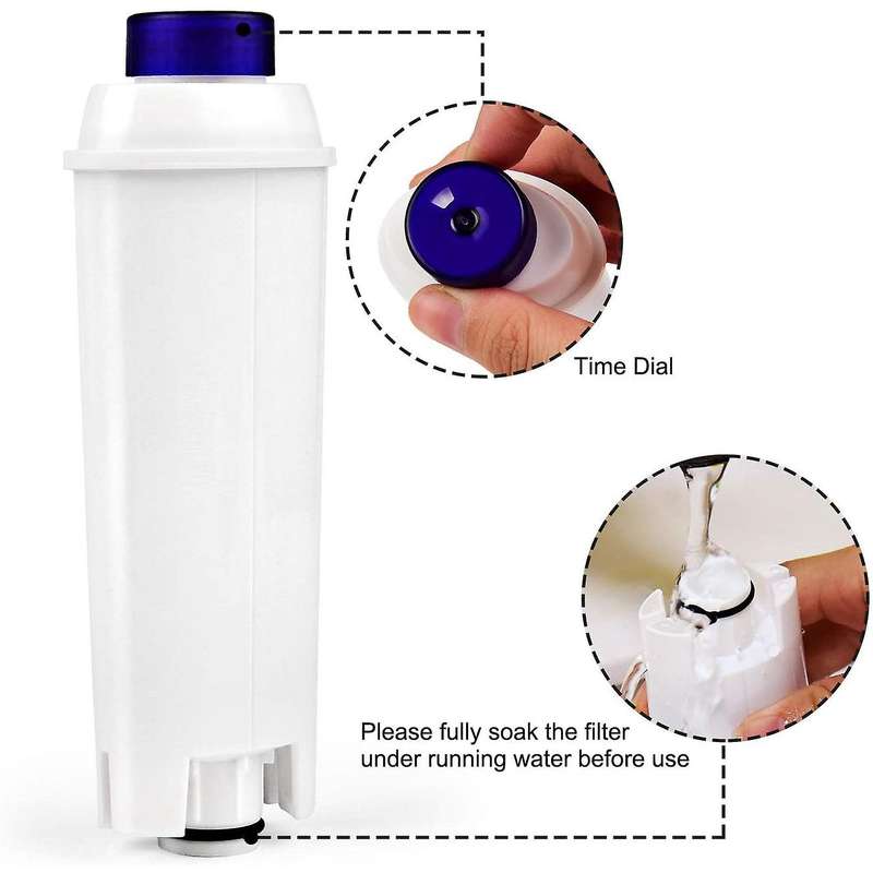 12 Pack Coffee Machine Water Filter for DLSC002 Filter Compatible with ECAM, , EC680, EC800
