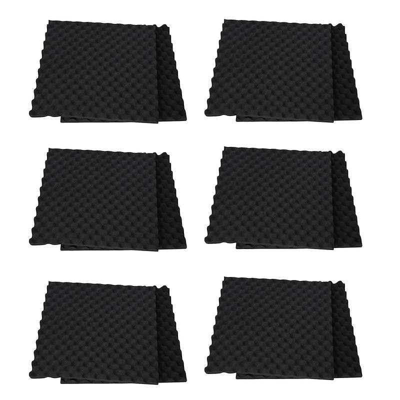 12 Pack Egg Crate Soundproof Foam Panels 1.2inch X 20inch X 20inch Acoustic Foam for Home & Pro Stud