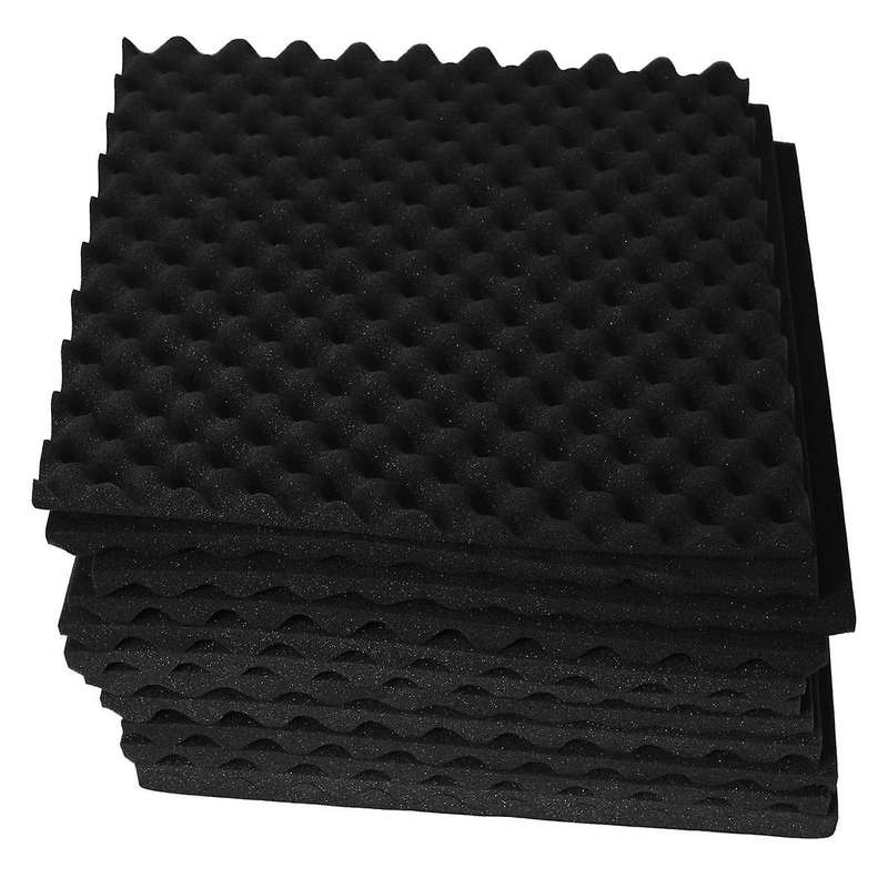12 Pack Egg Crate Soundproof Foam Panels 1.2inch X 20inch X 20inch Acoustic Foam for Home & Pro Stud