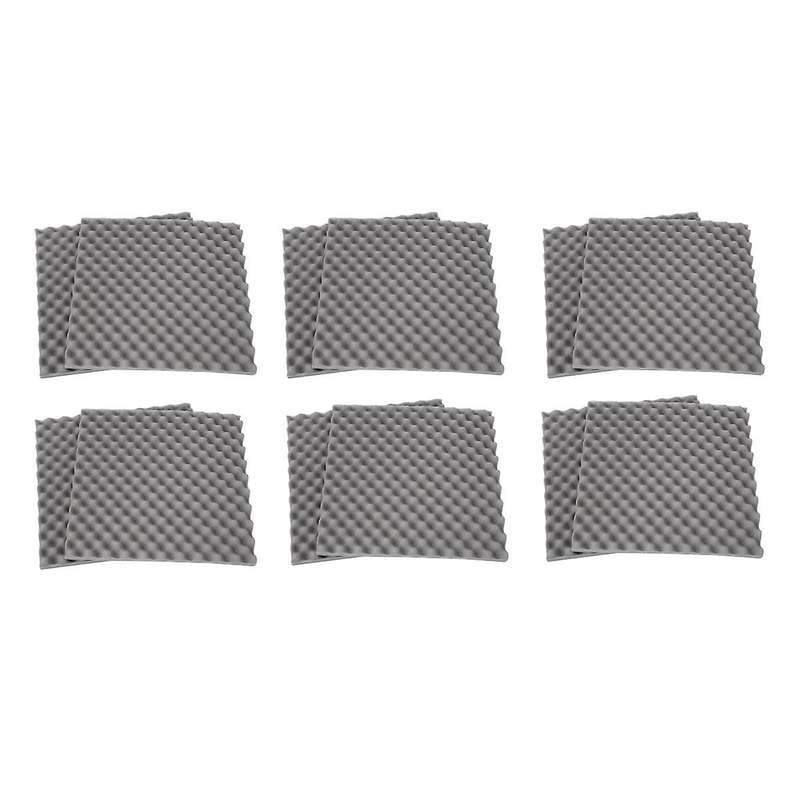 12 Pack Egg Crate Soundproof Foam Panels 1.2inch X 20inch X 20inch Acoustic Foam for Home & Pro Stud