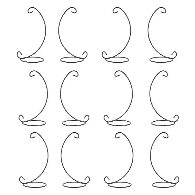 12 Pack Ornament Display Stand Holder, 9 Inch Tall Hanging Rack for Hanging Globe Plant, Terrarium