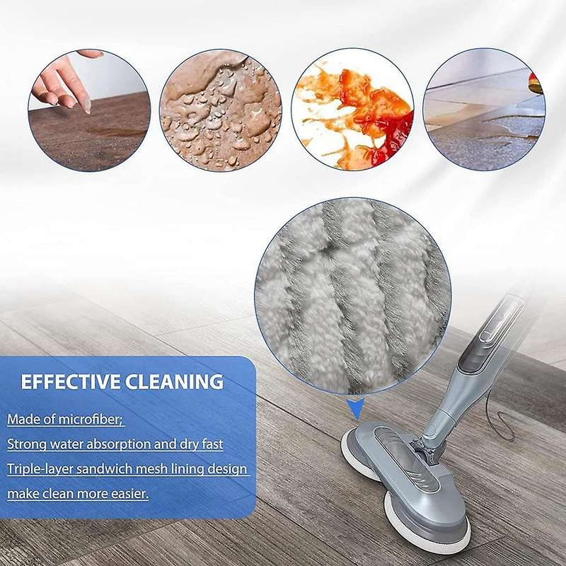 12 Pack S7000 Mop Pads for S7000AMZ S7001 S7001TGT S7000 Series & Scrub All-In-One Scrubbing Mop