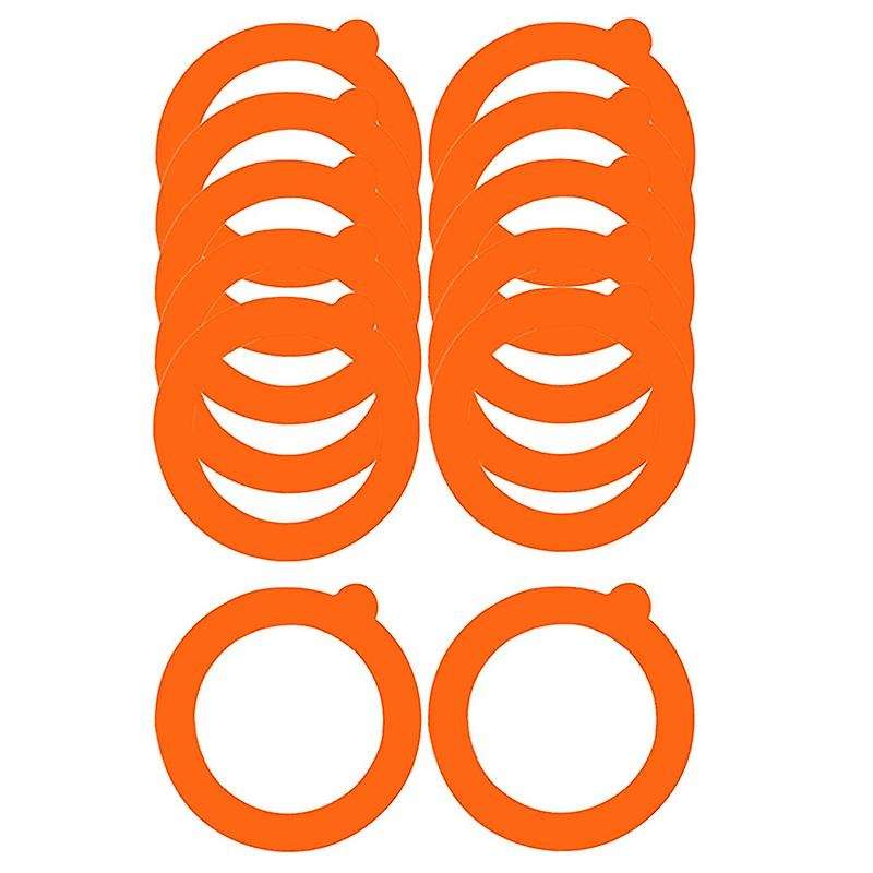 12 Pack Silicone Replacement Gasket, Airtight Rubber Seals Rings for Mason Jar Lids, Leak-Proof Cann