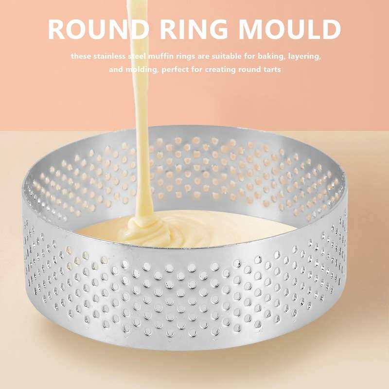 12 Pack Stainless Steel Tart Rings 3 In,PerCompatibleated Cake Mousse Ring
