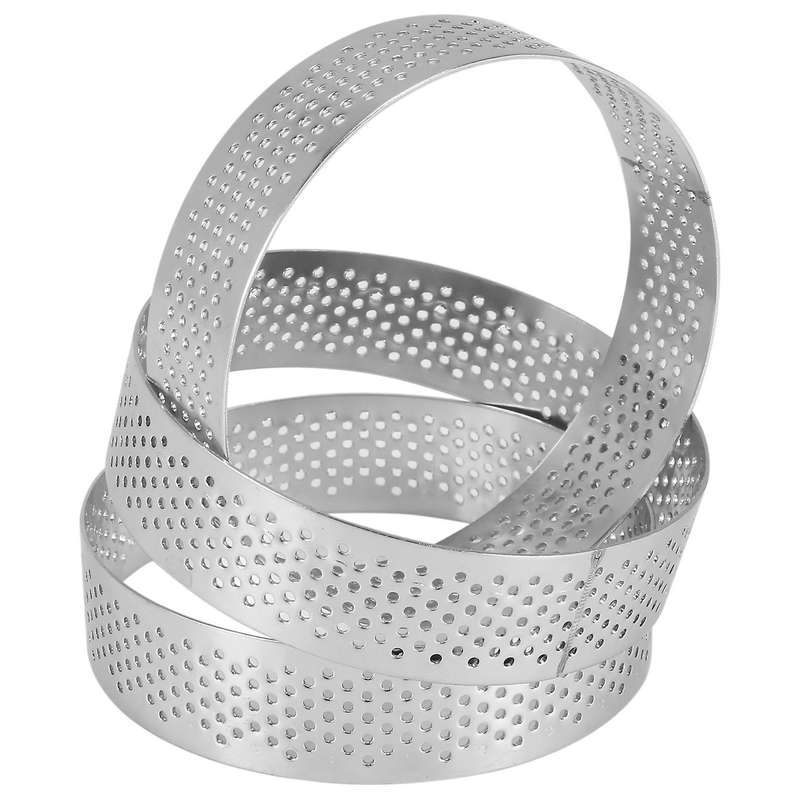12 Pack Stainless Steel Tart Rings 3 In,PerCompatibleated Cake Mousse Ring