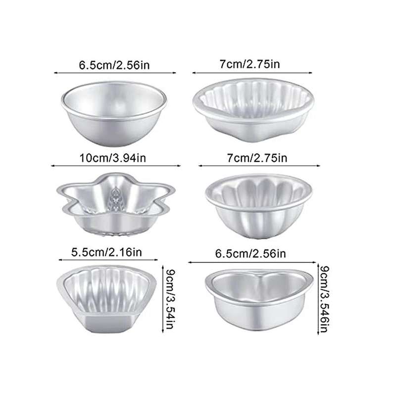 12 Pcs 6 Shapes Bath-Bomb Making for Crafts DIY Bath-Bomb Crafting Press Mould for Handmade Soaps Ca