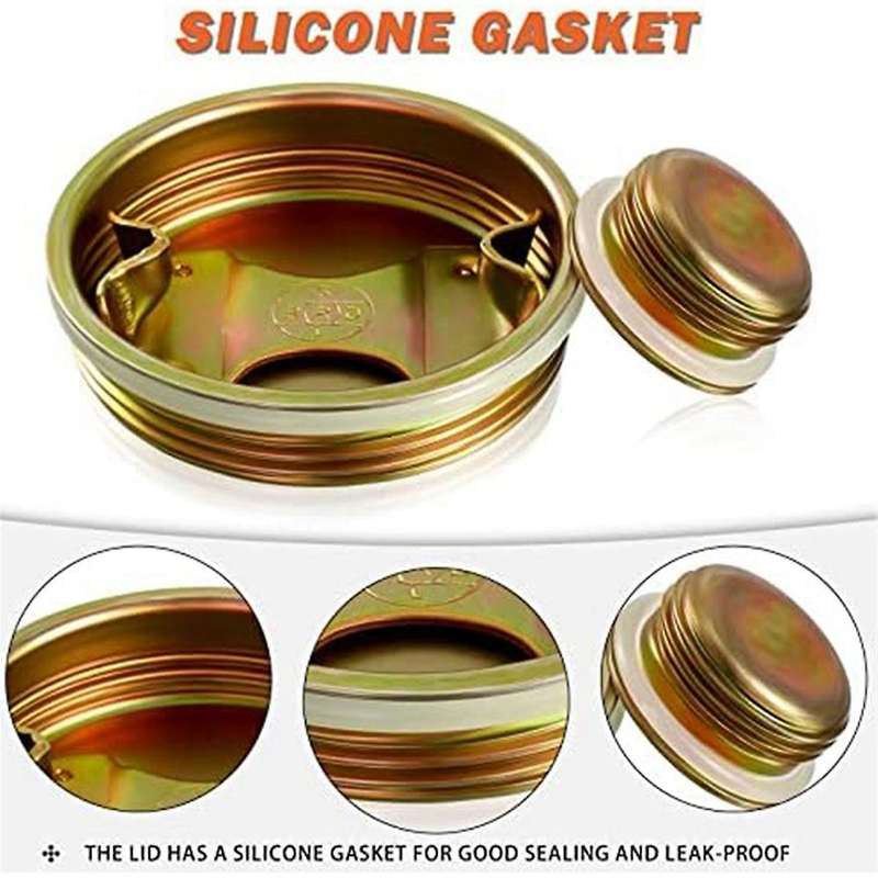 12 Pack Steel Bung Plug Drum Bung 2 and 3/4 Inch Bung Hole Cap 55 Gallon Drum Caps Metal Bung Caps w