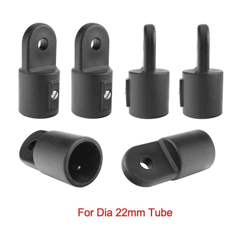 12 PCS Boat Nylon Fittings Hardware Set Black Fits 3 Bow Bimini Top and Durable Yacht Accessories-fo