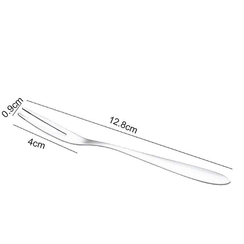 12 Pcs Dessert Forks,5.1 InchStainless Steel Mini Salad Fruit Fork Tasting Forks Cocktail Fork