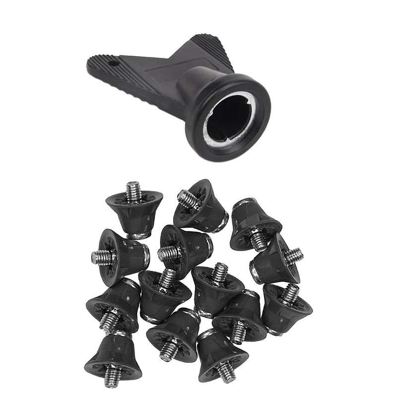 12 Pcs Football Boot Studs Rugby Studs Turf 13mm M5 Screw Shoes Spikes, Soccer Studs for Competition