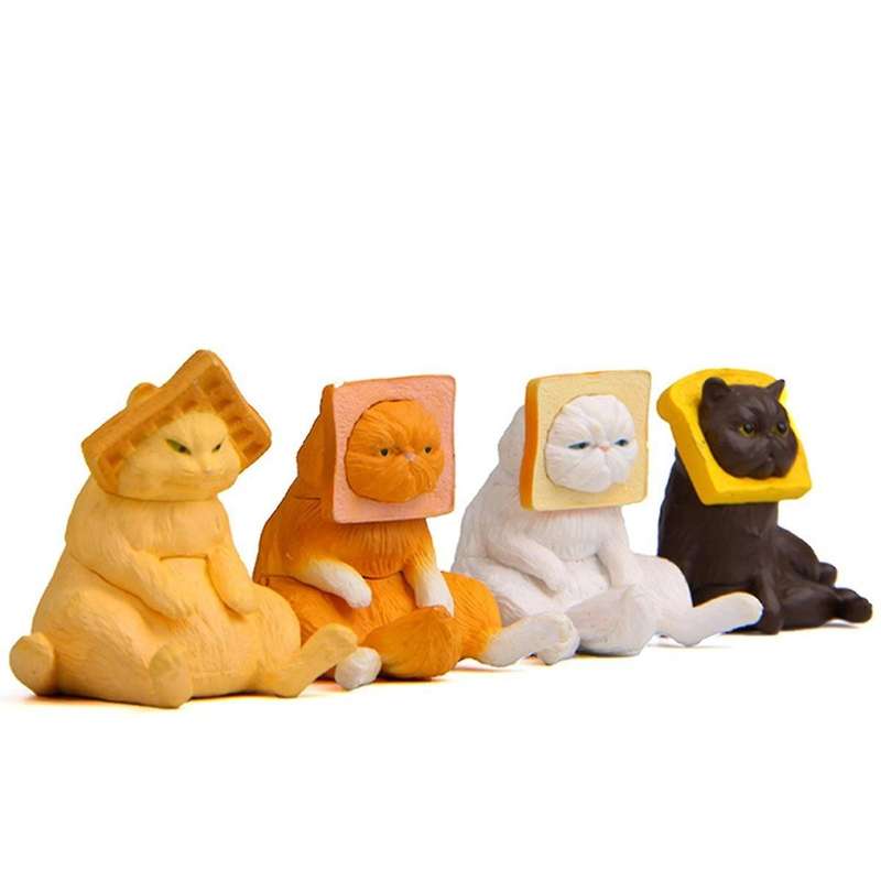 12 Pcs Cat Ornaments Dinning Table Decor Cars Toys Decoraciones Mini Decor for Kittens