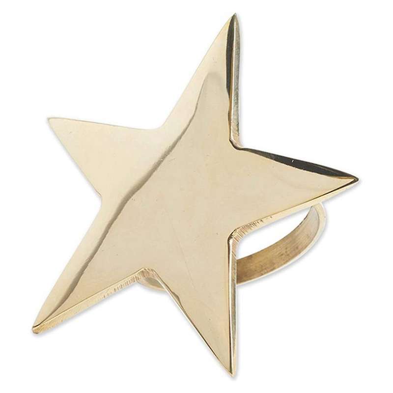 12 Pcs Five-Pointed Star Napkin Ring,Christmas Napkin Ring Suitable for Holiday Parties,Dinners,Wedd