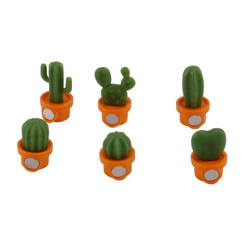 12 Pcs Cute Cactus Refrigerator Magnets,decorative Fridge Magnet Locker Magnet,dry Erase Board Magn