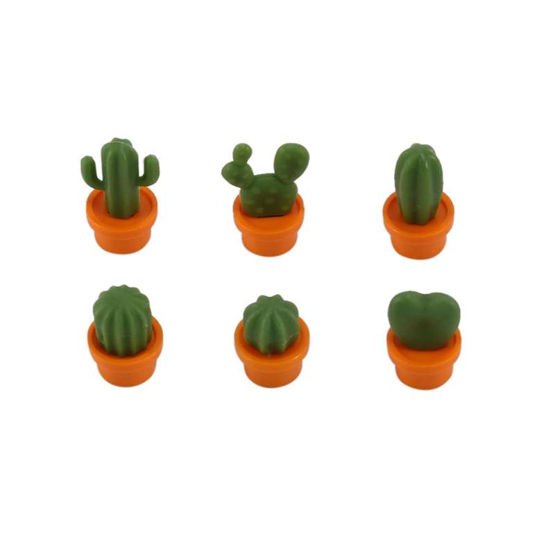 12 Pcs Cute Cactus Refrigerator Magnets,decorative Fridge Magnet Locker Magnet,dry Erase Board Magn