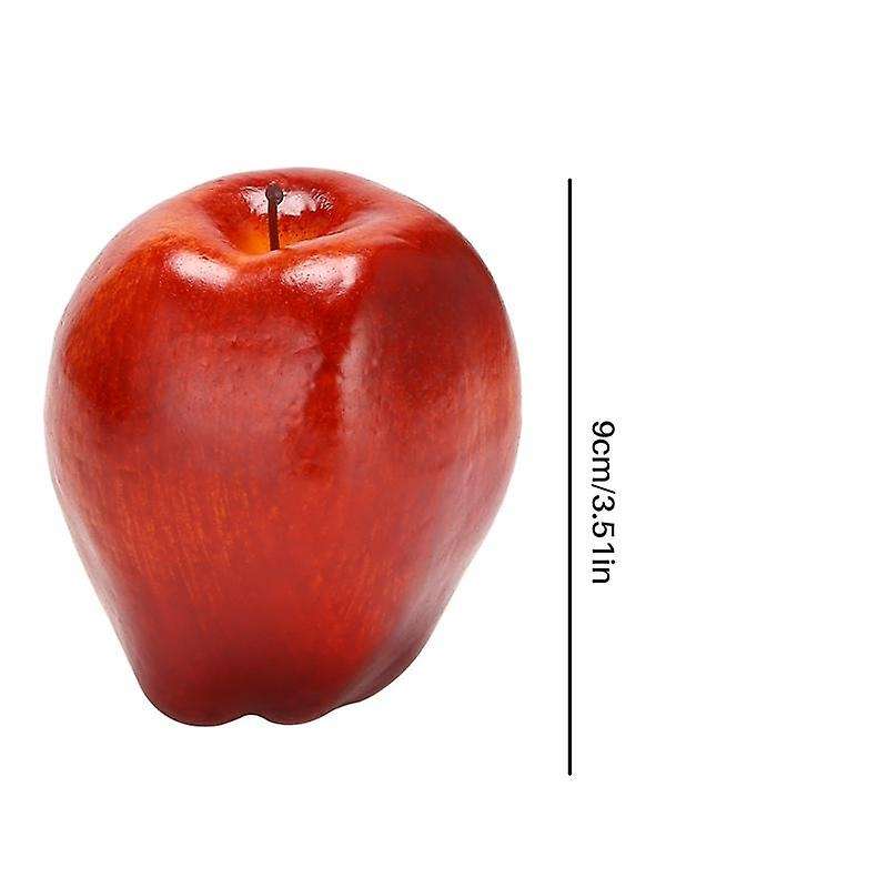 12 Pcs Fruit Apples Artificial Apples Lifelike Simulation Red Apples Home House Decor for Still Life
