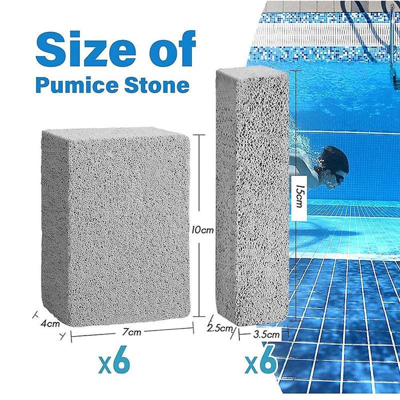 12 PCS Pools Pumice Stone,Pumice Stone for Pool Cleaning, Calcium Remover for Pool Tile,Pool Cleaner