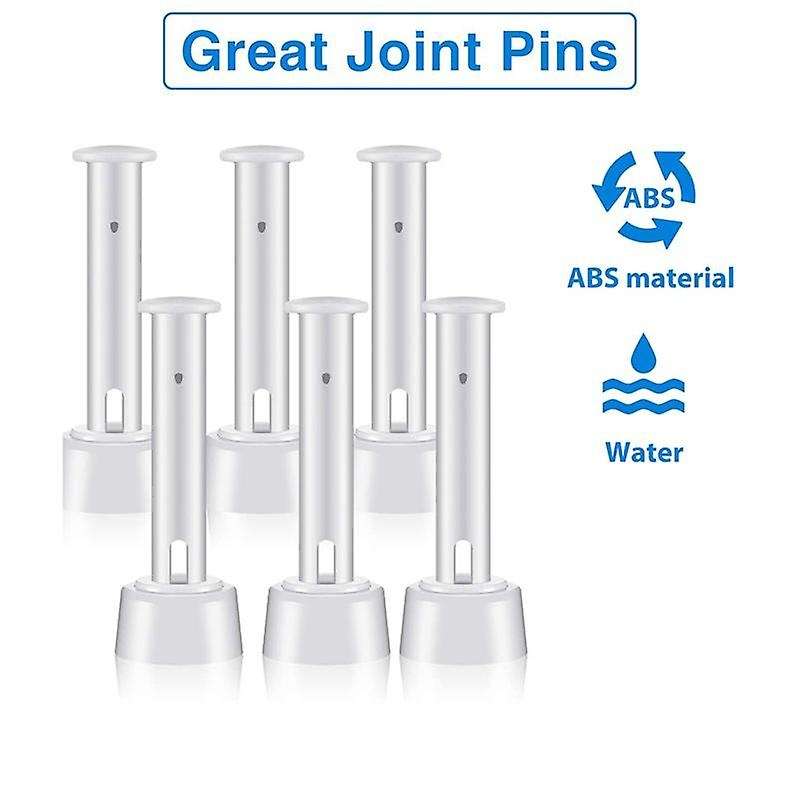 12 Pcs Plastic Pool Joint Pins & Rubber Seals for Above Ground Round Frame Swimming Pool Parts 2827