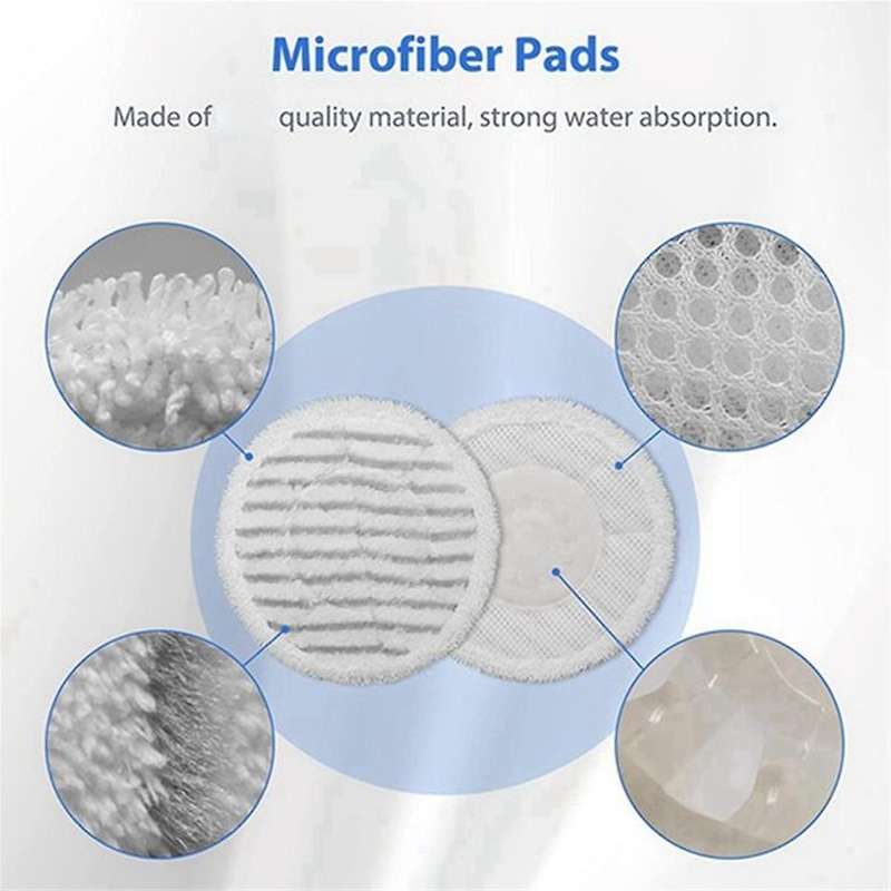 12 Pcs S7000 Steam Mop Pads for S7000amz S7000 S7001 S7001tgtseries Steam & Scrub All-in-one Hard Fl