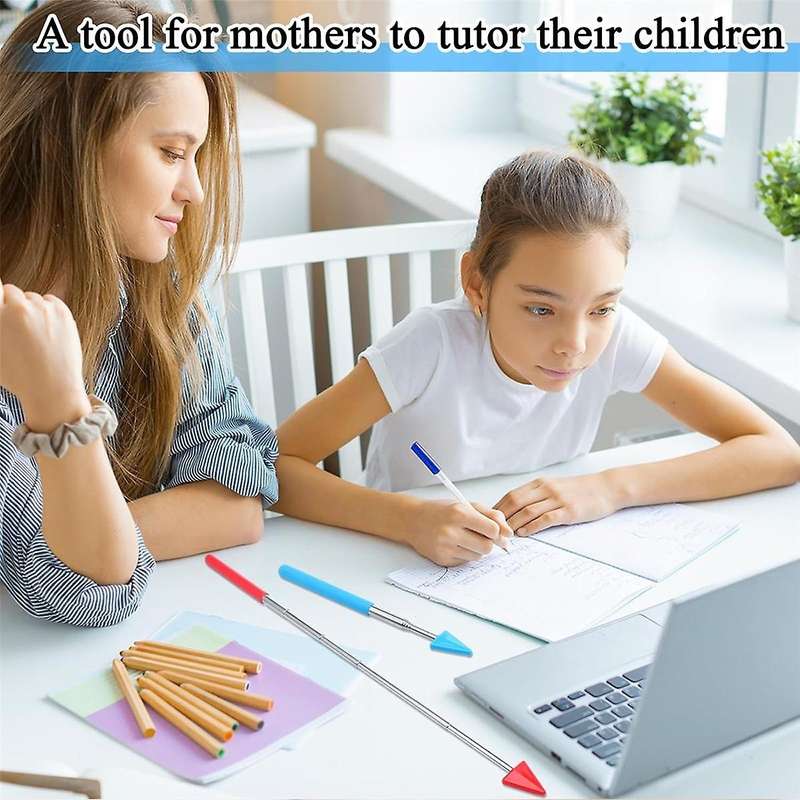 12 Pcs Telescopic Teacher Pointer Stick Classroom Pointer Handheld Retractable Pointer Hand Pointer