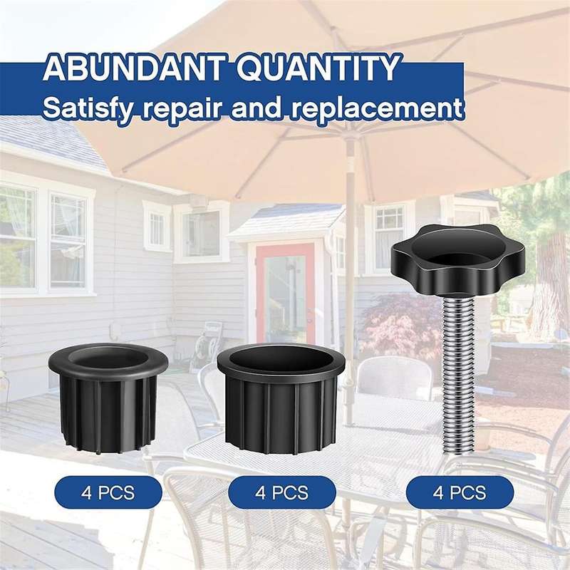 12 Pcs Umbrella Base Stand Hole Ring Plug Cover and Cap Umbrella Stand Replacement Stand Base Stabil