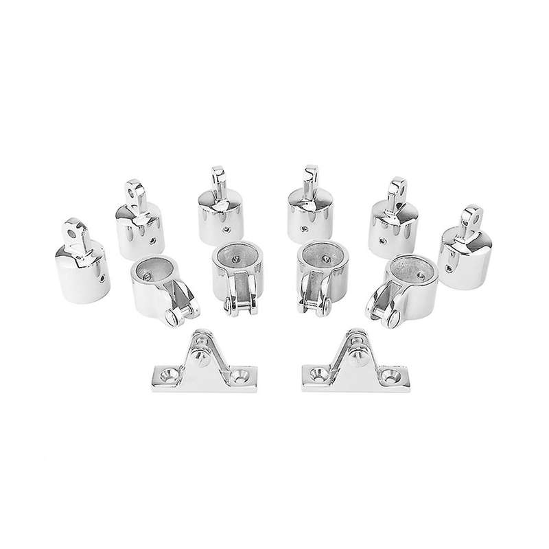 12 Pcs Universal Gable Cap Set Set Yacht Roof Awning Mounting Bracket Accessories for 22 Mm