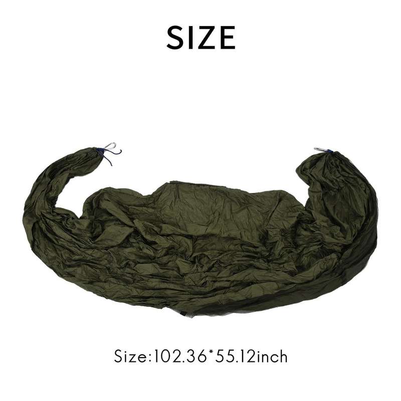 1-2 Person Portable Outdoor Camping Hammock with Mosquito Net High Strength Parachute Fabric Hanging