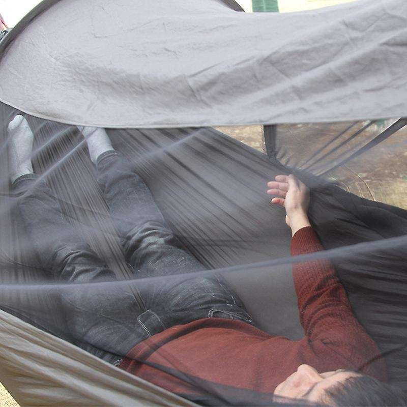 1-2 Person Camping Hammock with Mosquito Net Multi Use Portable Hammock Swing Tent for Hiking Campin