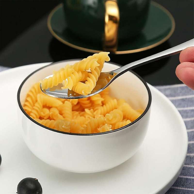 12 Pieces Kids Silverware Stainless Steel Children's Safe Flatware Child Spoon and Fork Set Toddler