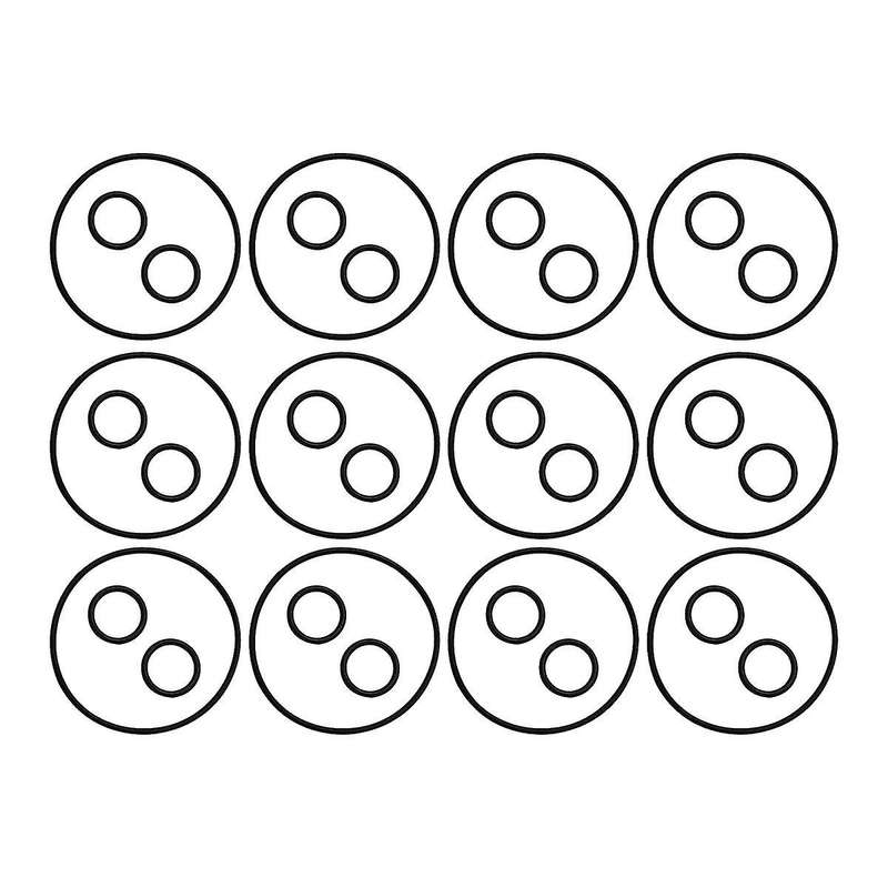 12 Sets Replacement Valve Cover&Shaft O-Rings,for NeverLube and Valves (1-1/2in to 2-1/2in,2-Way or