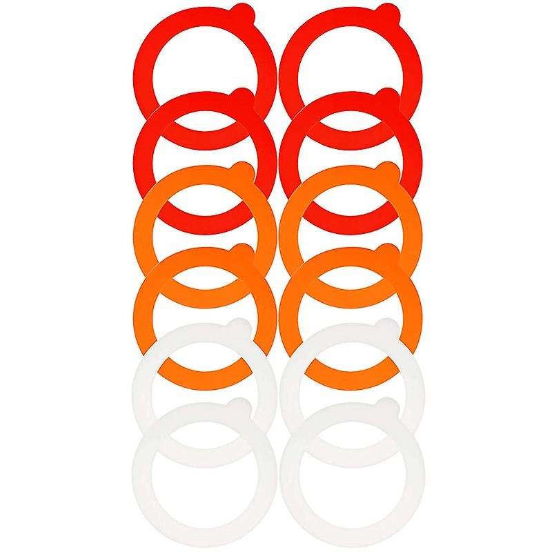12 Pieces Silicone Jar Gasket Replacement Jar Seal, Leak-Proof Airtight Gasket Sealing Rings Jar Lid