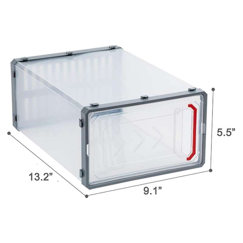 12 Pieces Shoe Storage Box,Stackable Shoe Box,Storage Box,with Lid,Waterproof Sneaker Storage,for Me
