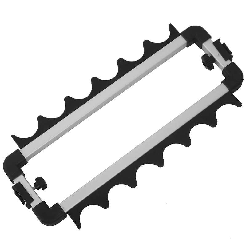 12 Slots Fishing Rod Rack Holder Aluminum Alloy Fishing Rod Pole Bracket Display Stand