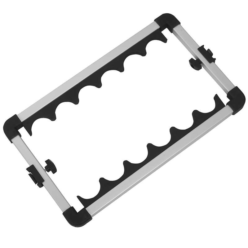 12 Slots Fishing Rod Rack Holder Aluminum Alloy Fishing Rod Pole Bracket Display Stand