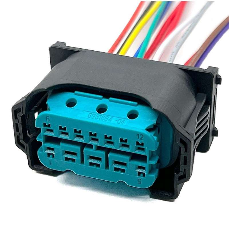 12 Way LED Lamp Headlight Plug Pigtail for X1 X3 X5 F15 X6 F01 F02 E63 E64 E90 Head Light Connector