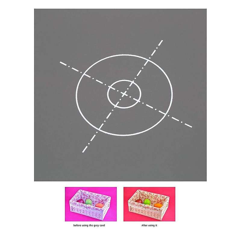 12 X 12 Inch (30 X 30 Cm) White Balance 18% Gray Reference Reflector Card with Carry BagFolded Ve