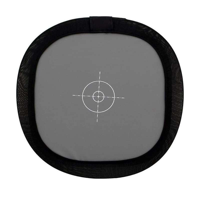 12 X 12 Inch (30 X 30 Cm) White Balance 18% Gray Reference Reflector Card with Carry BagFolded Ve