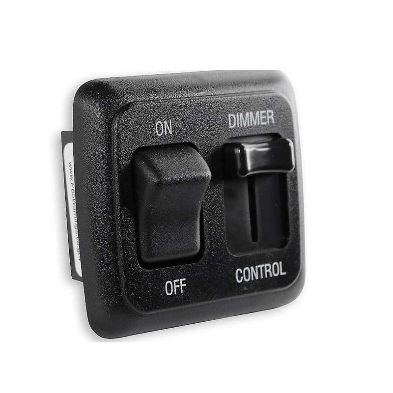 12 Volt DC Dimmer Switch for LED, Halogen, Incandescent - RV, Auto, Truck, Marine, and Strip Lightin