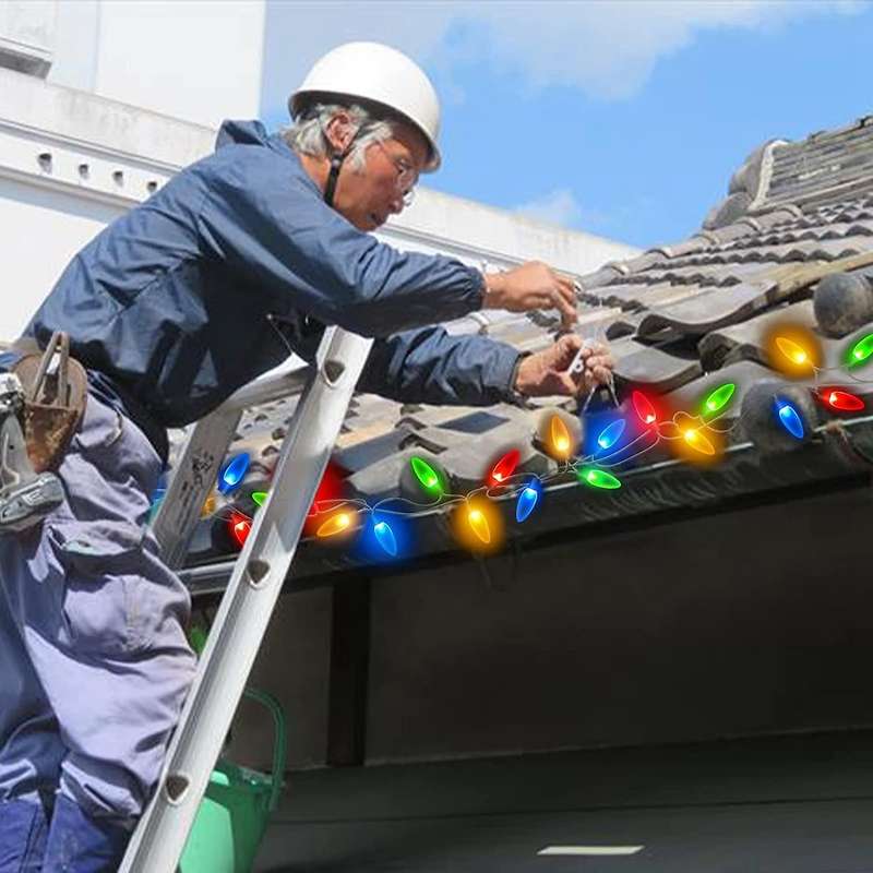 120 Pack Christmas Light Clips Outdoor White