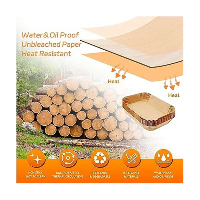 120 Sheets Of Air Fryer Paper Special Paper Liner Oil-absorbing Paper Baking Oven Pad Paper Disposab