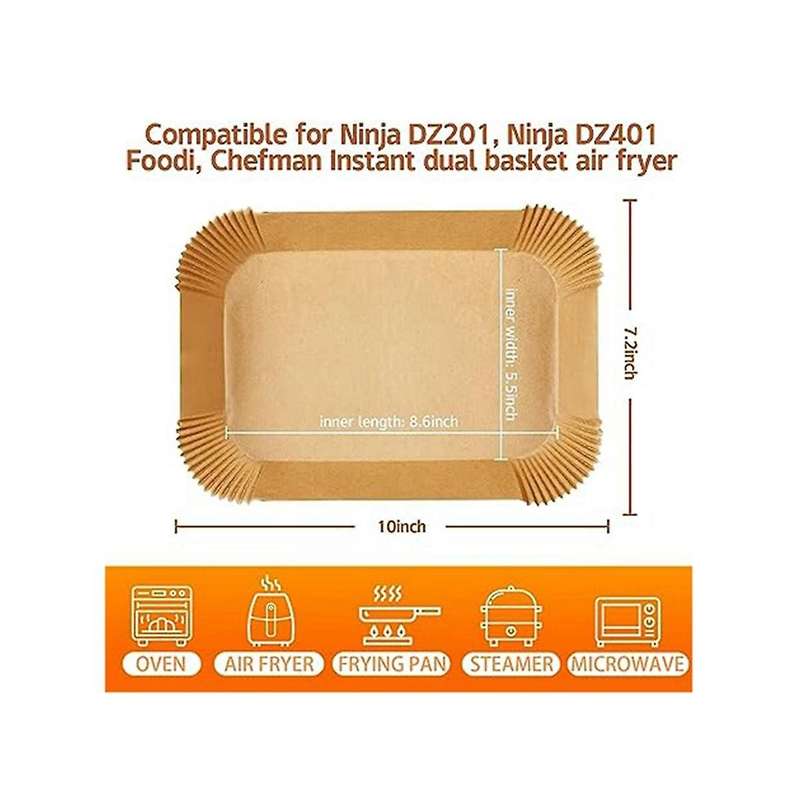120 Sheets Of Air Fryer Paper Special Paper Liner Oil-absorbing Paper Baking Oven Pad Paper Disposab