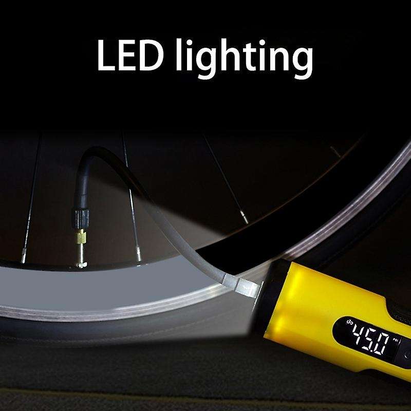 120 PSI Tire Inflator Portable Air Compressor withLCD Display Emergency LED Light Cordless Air Pump