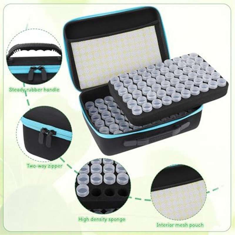 120 Slots Seed Storage Organizer Sturdy Plastic Storage Containers, Label Stickers, Funnel, for Flow