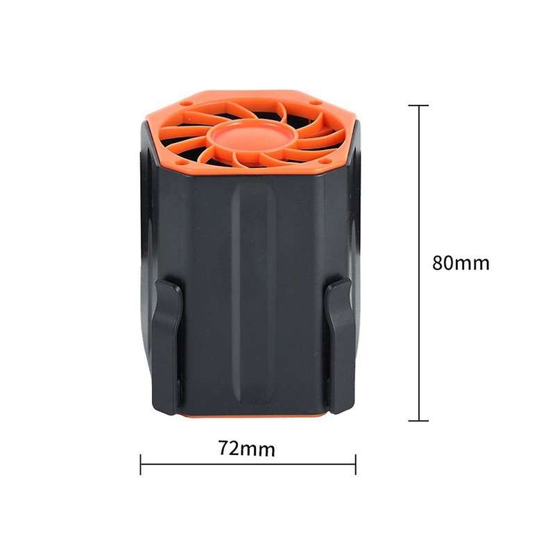 12000mah Three Head Blowing Wind Portable Hanging Waist Fan Wearable Fan High Wind Power Fan for Out
