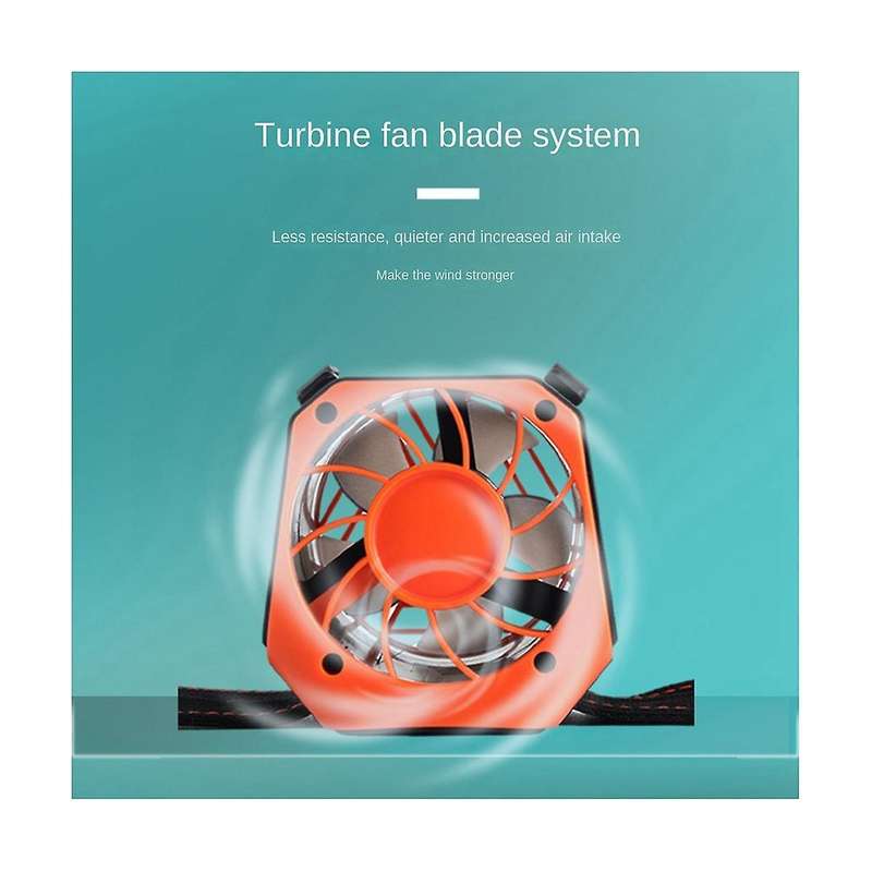 12000mah Three Head Blowing Wind Portable Hanging Waist Fan Wearable Fan High Wind Power Fan for Out