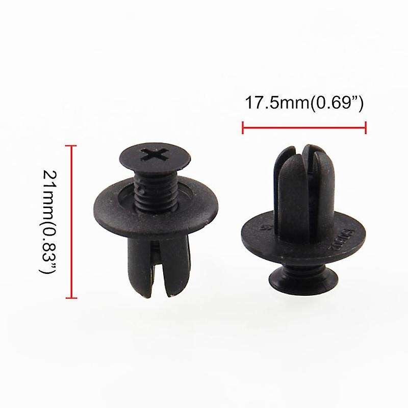 120 X 8mm Car Hole Plastic Rivets Fastener Bumper Pin Clips Clip