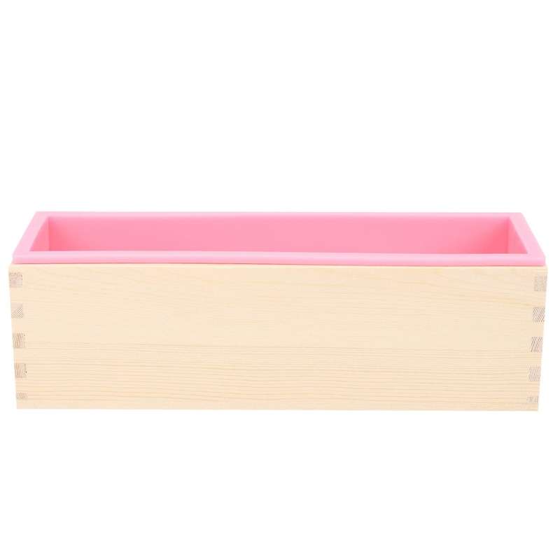1200g Diy Soap Wooden Soap Mold Box Silicone Liner Rectangular Loaf Swirl Soap Mold Tool Diy Soap C