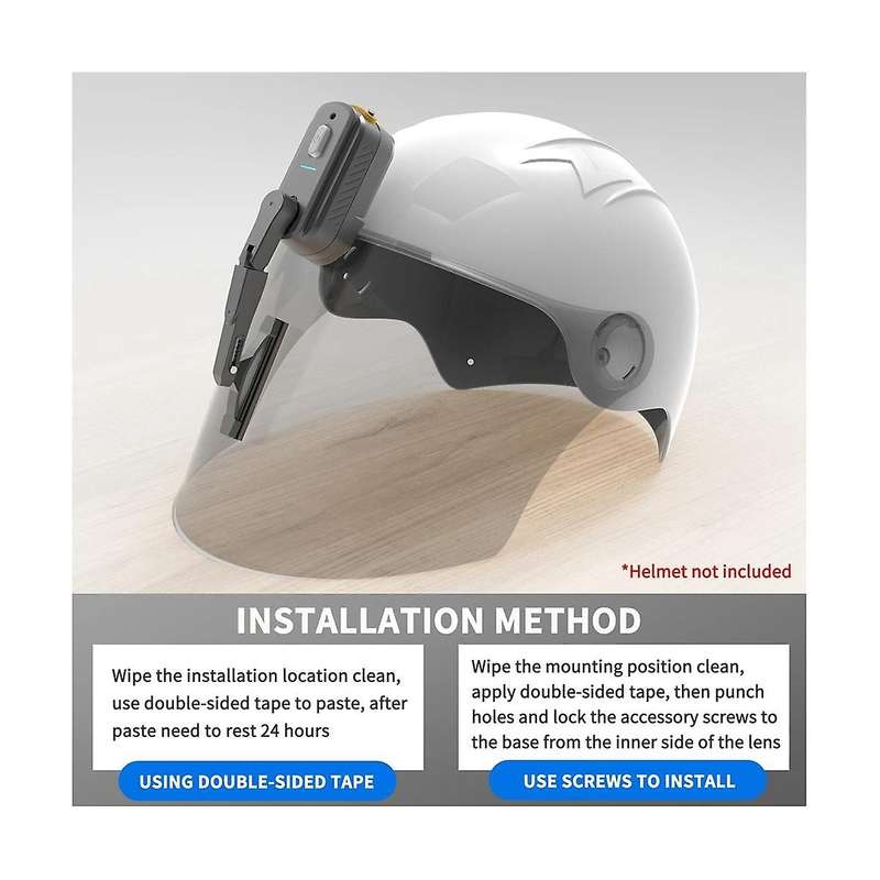 1200mah Motorcycle Helmet Electric Wiper Motor Helmet Windshield Wiper Helmet Wiper Compatible With