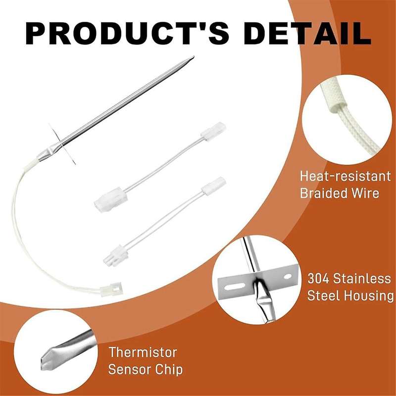 12001656 Oven Temperature Sensor Replacement for Whirl-Pool Ken-More Ovens Replaces AP4009009 740049